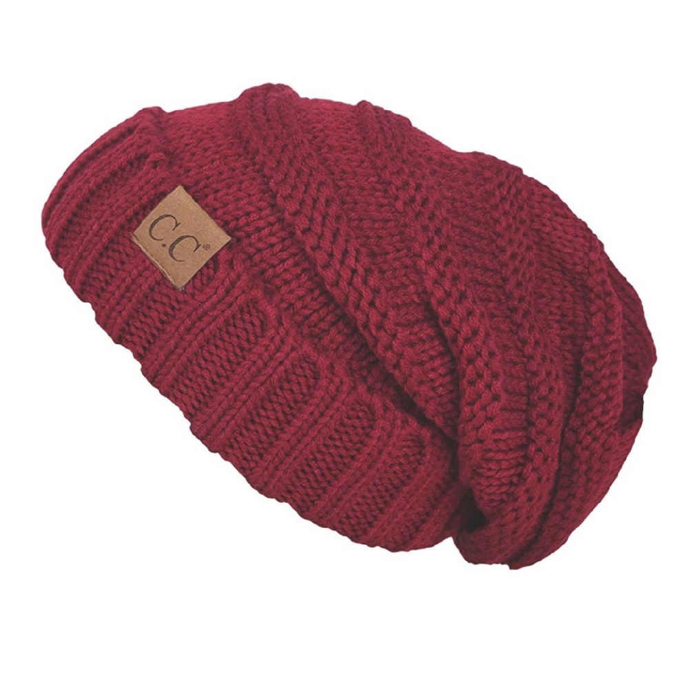 Oversized Chunky Soft Cable Knit Beanie